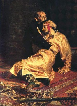  Ruso Obras - Iván el Terrible y su hijo dt1 Realismo ruso Ilya Repin